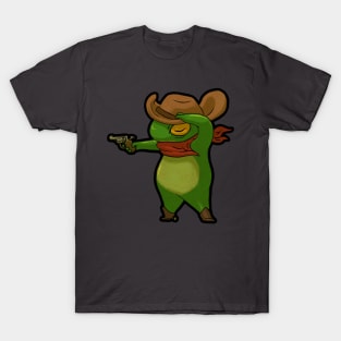 cowboy frog art T-Shirt